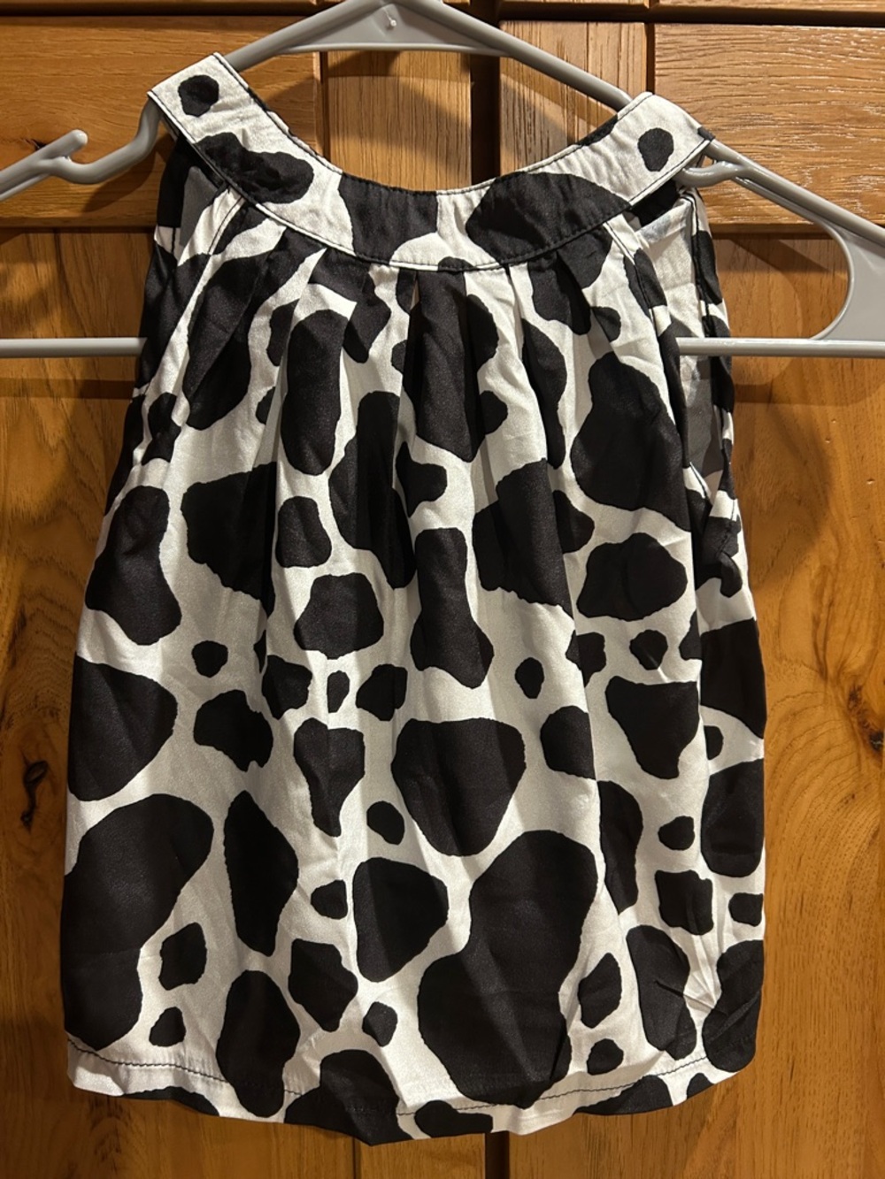 Black and White Animal Print Women's Skirt